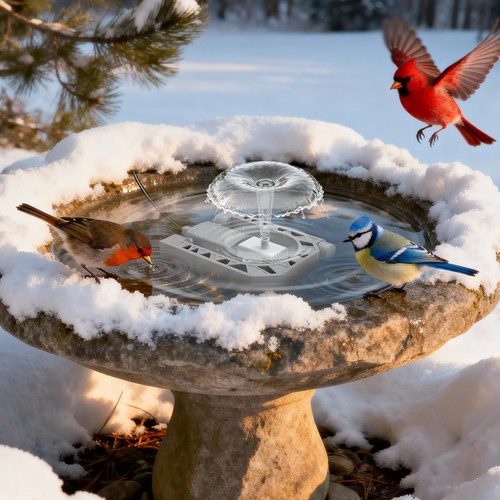 Bird bath heater 500w cast - 500w,