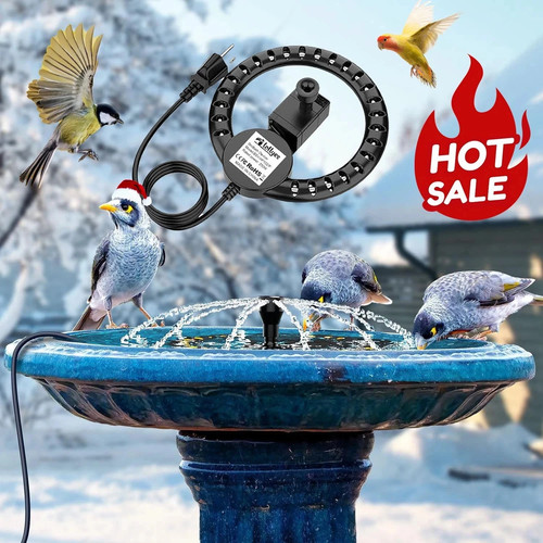 250w heated bird bath - 250w, outdoor