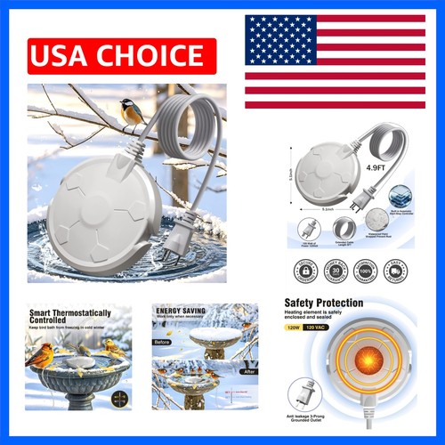 Bird bath heater for outdoors - bird,