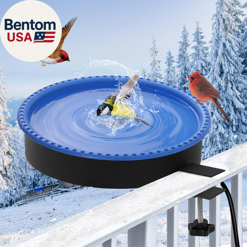 Heated bird bath - bird,